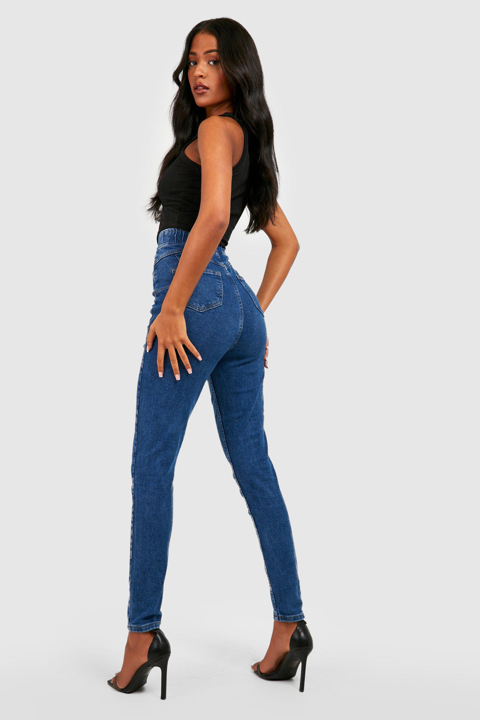 Womens tall pull cheap on jeans